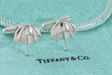 Load image into Gallery viewer, Tiffany &amp; Co. Mens Silver Umbrella Cufflinks
