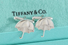 Load image into Gallery viewer, Tiffany &amp; Co. Mens Silver Umbrella Cufflinks
