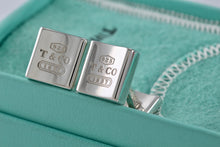 Load image into Gallery viewer, Tiffany &amp; Co. Mens 1837 Silver Concave Square Cufflinks
