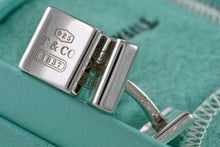 Load image into Gallery viewer, Tiffany &amp; Co. Mens 1837 Silver Concave Square Cufflinks
