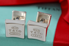 Load image into Gallery viewer, Tiffany &amp; Co. Mens 1837 Silver Concave Square Cufflinks
