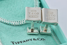 Load image into Gallery viewer, Tiffany &amp; Co. Mens 1837 Silver Concave Square Cufflinks
