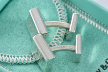 Load image into Gallery viewer, Tiffany &amp; Co. Mens 1837 Silver Concave Square Cufflinks
