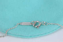 Load image into Gallery viewer, Return To Tiffany &amp; Co. Black Bone &amp; White Bone Double Heart Charm Silver Necklace
