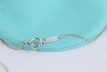 Load image into Gallery viewer, Return To Tiffany &amp; Co. Black Bone &amp; White Bone Double Heart Charm Silver Necklace
