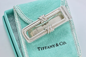 Tiffany & Co. Signature "X" Silver Bar Money Clip Holder 1992