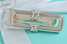 Load image into Gallery viewer, Tiffany &amp; Co. Signature &quot;X&quot; Silver Bar Money Clip Holder 1992
