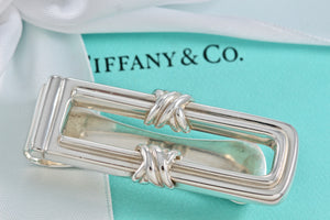 Tiffany & Co. Signature "X" Silver Bar Money Clip Holder 1992