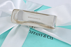 Tiffany & Co. Signature "X" Silver Bar Money Clip Holder 1992
