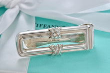 Load image into Gallery viewer, Tiffany &amp; Co. Signature &quot;X&quot; Silver Bar Money Clip Holder 1992
