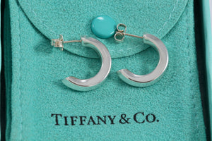 Tiffany & Co. Silver Small Twist Hoop Earrings