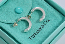 Load image into Gallery viewer, Tiffany &amp; Co. Silver Small Twist Hoop Earrings
