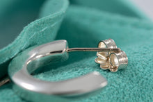 Load image into Gallery viewer, Tiffany &amp; Co. Silver Small Twist Hoop Earrings
