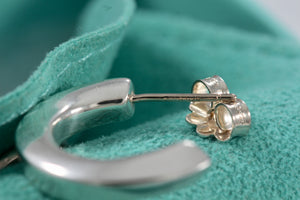 Tiffany & Co. Silver Small Twist Hoop Earrings
