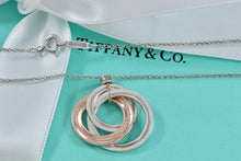 Load image into Gallery viewer, Tiffany &amp; Co. 1837 Silver Large Rubedo 3 Interlocking Circles Necklace
