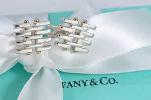 Tiffany & Co. 18K Gold & Silver Gatelink Cufflinks