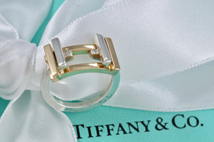 Tiffany & Co. Frank Gehry 18K Gold & Silver Axis Ring