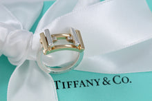 Load image into Gallery viewer, Tiffany &amp; Co. Frank Gehry 18K Gold &amp; Silver Axis Ring
