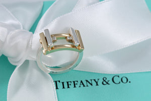 Tiffany & Co. Frank Gehry 18K Gold & Silver Axis Ring