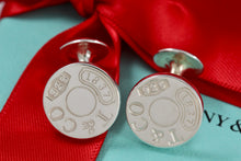 Load image into Gallery viewer, Tiffany &amp; Co. Mens 1837 Silver Round Button Cufflinks

