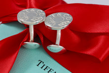 Load image into Gallery viewer, Tiffany &amp; Co. Mens 1837 Silver Round Button Cufflinks
