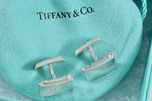 Tiffany & Co. Mens Silver Metropolis Cufflinks