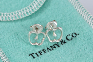 Tiffany & Co. Elsa Peretti Sterling Silver Medium Apple Stud Earrings