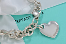 Load image into Gallery viewer, Tiffany &amp; Co. Silver Double Heart Stencil Charm Bracelet
