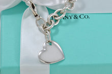 Load image into Gallery viewer, Tiffany &amp; Co. Silver Double Heart Stencil Charm Bracelet
