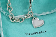 Load image into Gallery viewer, Tiffany &amp; Co. Silver Double Heart Stencil Charm Bracelet
