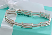 Load image into Gallery viewer, Tiffany &amp; Co. 18K Gold &amp; Silver Gatelink Gold Silver Bracelet
