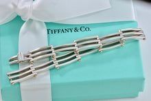 Load image into Gallery viewer, Tiffany &amp; Co. 18K Gold &amp; Silver Gatelink Gold Silver Bracelet
