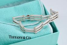 Load image into Gallery viewer, Tiffany &amp; Co. 18K Gold &amp; Silver Gatelink Gold Silver Bracelet
