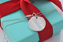 Load image into Gallery viewer, Tiffany &amp; Co. Silver Notes Round Wavy Circle Pendant Necklace
