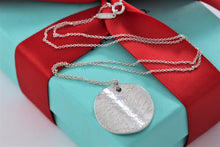 Load image into Gallery viewer, Tiffany &amp; Co. Silver Notes Round Wavy Circle Pendant Necklace
