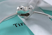 Load image into Gallery viewer, Tiffany &amp; Co. Silver Puffy Heart Hook Bangle Bracelet
