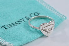 Load image into Gallery viewer, Return to Tiffany &amp; Co. Silver Heart Band Ring Size 6.5
