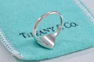 Return to Tiffany & Co. Silver Heart Band Ring Size 6.5