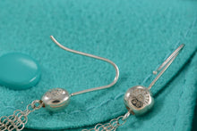 Load image into Gallery viewer, Tiffany &amp; Co. Elsa Peretti Silver Small Mesh Dangle Hook Earrings
