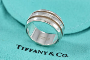 Tiffany & Co. Atlas Silver Groove Band Ring