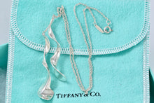 Load image into Gallery viewer, Tiffany &amp; Co. Frank Gehry Silver Double Orchid Dangle Necklace
