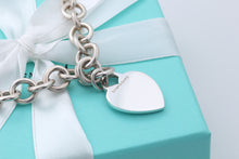 Load image into Gallery viewer, Tiffany &amp; Co. Silver Plain Heart Tag 10mm Heavy Link 16&quot; Necklace
