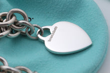 Load image into Gallery viewer, Tiffany &amp; Co. Silver Plain Heart Tag 10mm Heavy Link 16&quot; Necklace
