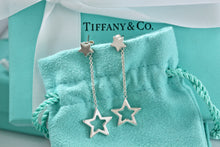 Load image into Gallery viewer, Tiffany &amp; Co. Silver Star Dangle Lariat Earrings
