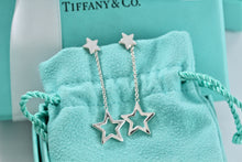 Load image into Gallery viewer, Tiffany &amp; Co. Silver Star Dangle Lariat Earrings
