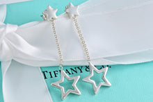 Load image into Gallery viewer, Tiffany &amp; Co. Silver Star Dangle Lariat Earrings
