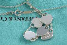 Load image into Gallery viewer, Please Return To Tiffany &amp; Co. Dangling Silver Hearts 5 Drop Necklace
