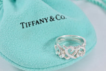 Load image into Gallery viewer, Tiffany &amp; Co. Paloma Picasso Silver Triple Loving Heart Band Ring Ring
