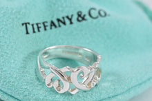 Load image into Gallery viewer, Tiffany &amp; Co. Paloma Picasso Silver Triple Loving Heart Band Ring Ring
