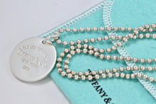 Load image into Gallery viewer, Return To Tiffany &amp; Co. Silver Round Pendant Beaded Chain Necklace
